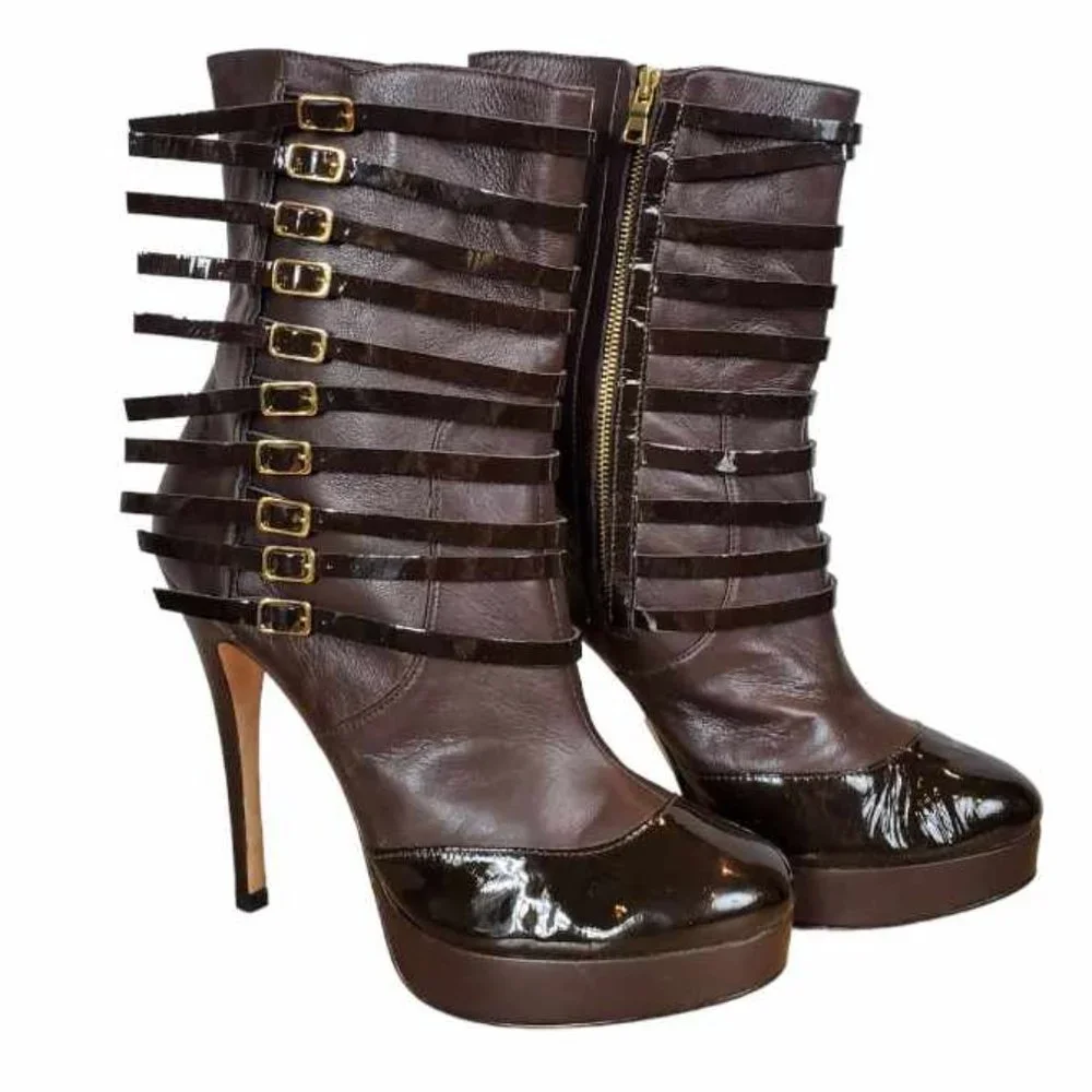 AUTHENTIC HandCrafted MaxMartin American Luxury Boots - Chocolate NWOT - Picture 14 of 16